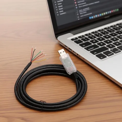 Vista 7 de FT232 USB to RS485 Serial Cable 6ft, WE Wire End, Clear Shell