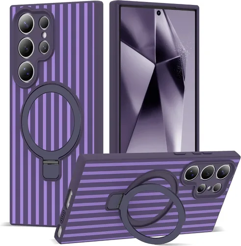 Vista 91 de SKYLMW Funda para Samsung Galaxy S23 con soporte, color negro
