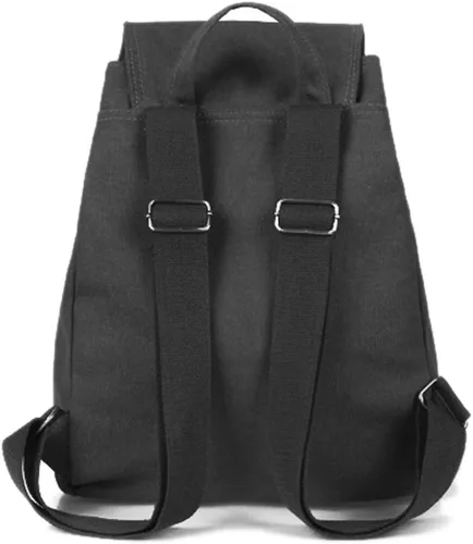 Vista 7 de WITERY Mochila de lona para mujer, mochila casual para computadora, Negro -, Tamaño único, Vintage