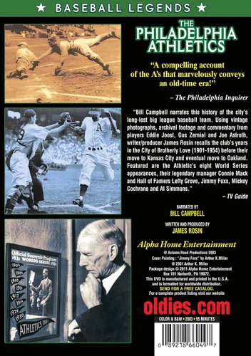 Vista 3 de Baseball - The Philadelphia Athletics, 1901-1954 DVD