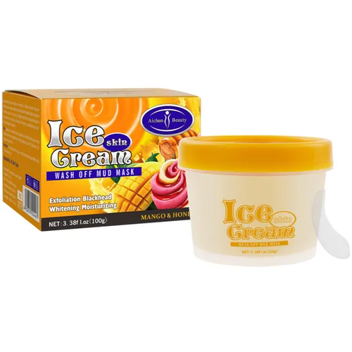 Vista 10 de AICHUN BEAUTY Helado Facial Wash Off Máscara de barro Control de aceite Limpieza profunda Hidratante Exfoliación de puntos negros Cuidado de la piel