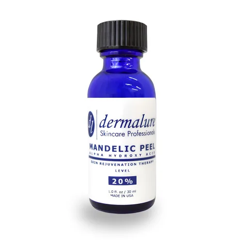 Vista 6 de Ácido mandélico 30% AHA Alpha Hydroxi Peel fuerza médica utilizada para rosácea, acné quístico, puntos negros, poros, puntos blancos
