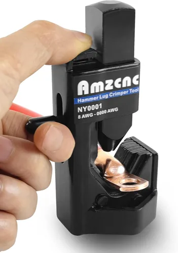 Vista 2 de AMZCNC Herramientas de prensado de terminales de cable para batería