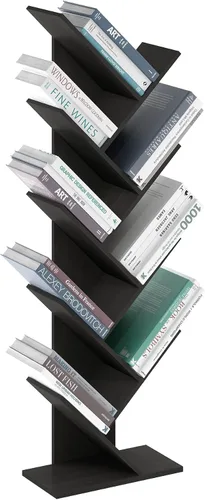 Vista 98 de Furinno PASIR - Estantería de libros de 2 niveles, estantería moderna de 9 x 12 x 21, estanterías abiertas para sala de estar, dormitorio, oficina