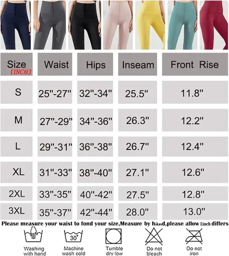 Vista 6 de POWERASIA Leggings de corsé de cintura alta para mujer entrenamiento de cintura control de abdomen adelgazante moldeador de cuerpo pantalones