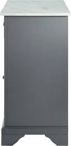 Vista 6 de Crosley Furniture Avery - Isla de cocina, estantes de almacenamiento