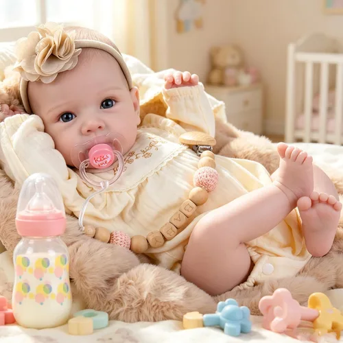 Vista 16 de Milidool Muñecas de bebé recién nacidas realistas de 20 pulgadas con cuerpo posable, muñecas de bebé de la vida real con accesorios para niñas