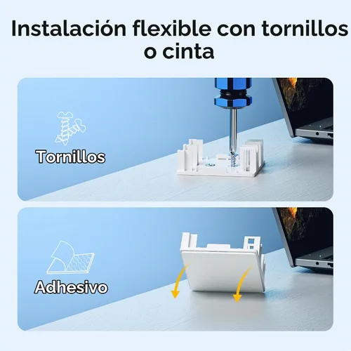 Vista 5 de Cable Matters Caja de montaje en superficie con conector Keystone de 2 puertos con certificación UL, color blanco
