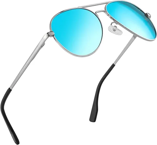 Vista 72 de Gafas de sol polarizadas de aviador pequeñas para niñas y niños de 4 a 16 años