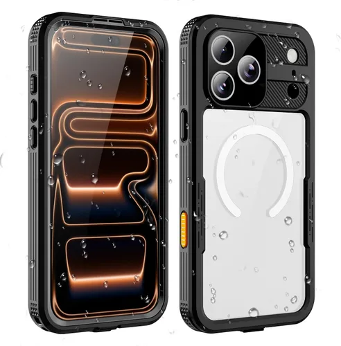 Vista 9 de Funda para iPhone 13 Pro, impermeable y a prueba de golpes, protección completa, IP68, 6.1 pulgadas, color negro