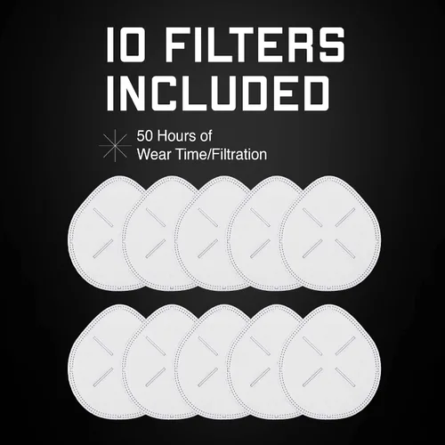 Vista 7 de GATA Silicone Seal Face Mask Covering With Filters