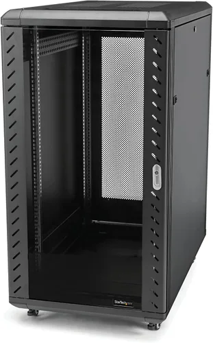 Vista 10 de StarTech.com Armario de Bastidor de Servidor de 4 Postes 12U, Gabinete de Bastidor de Datos de 19" para Equipo de TI / Red, con Rieles de Montaje