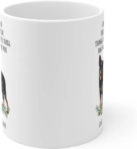 Vista 2 de Regalos divertidos para los amantes de las mascotas Queensland Blue Heeler Black Merle con nombre personalizado Roses Are Red Violets Are Blue Dog