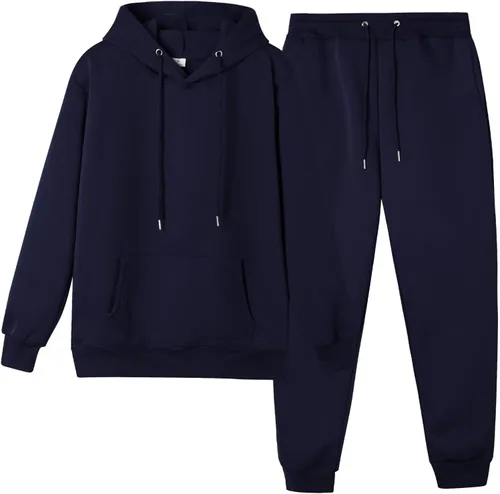 Vista 24 de CHAIRAY Conjunto deportivo unisex de 2 piezas con capucha para mujer 01Albaricoque