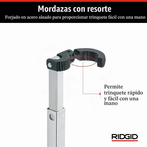 Vista 5 de RIDGID 31175 Modelo 1017 Llave plegable para lavabo ajustable de 10 a 17 pulgadas, plata, fabricada en los Estados Unidos