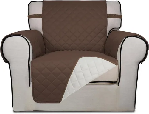 Vista 47 de PureFit - Funda de sofá acolchada reversible, protector de muebles impermeable, funda de sofá lavable con espuma antideslizante y correas elásticas