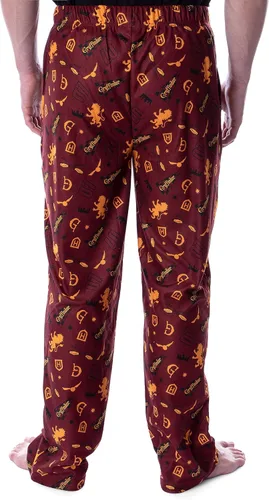 Vista 2 de INTIMO Harry Potter - Pantalones de pijama de casa de quidditch para hombre adulto, las 4 casas Gryffindor, Ravenclaw, Slytherin, Hufflepuff