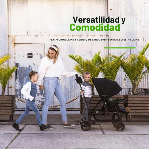 Vista 5 de Joovy Caboose LX Tandem - Cochecito de pie, color negro