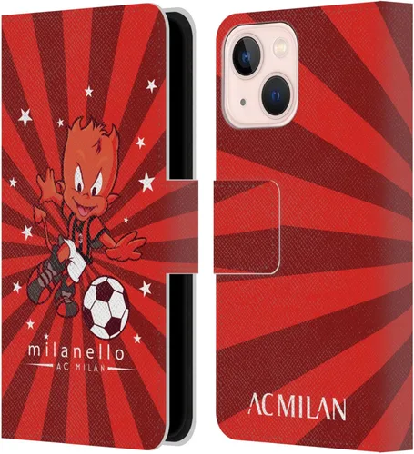 Vista 114 de Head Case Designs Officially Licensed AC Milan Dream Big Children Leather Wallet Case Compatible with Apple iPhone 11