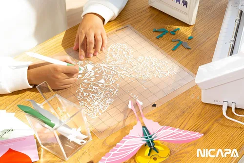 Vista 5 de LightGrip - Alfombrilla de corte para Silhouette Cameo 3/2/1 (12 x 24 pulgadas, 3 alfombrillas), accesorios de repuesto para Silhouette Cameo