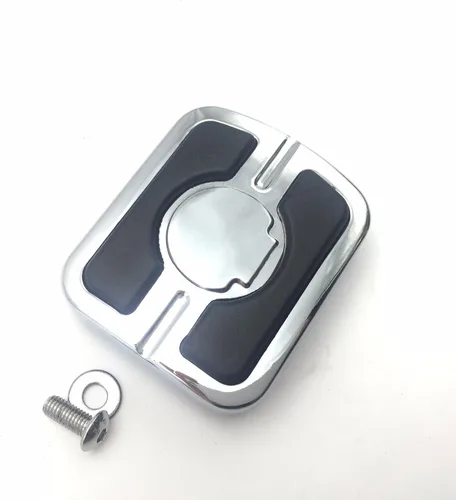 Vista 6 de SMT-Chrome Skull - Almohadilla de pedal de freno pequeña compatible con Fat Bob FXDF Wide Glide FXDWG CVO Pro Street Breakout Street 500 XG500
