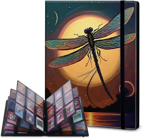 Vista 21 de Rossy Carpeta de tarjetas con 4 bolsillos, carpeta de tarjetas intercambiables, álbum de colección de tarjetas, para 160 tarjetas, carpeta