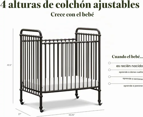 Vista 5 de NAMESAKE Abigail 3-in-1 Convertible Baby Crib Iron