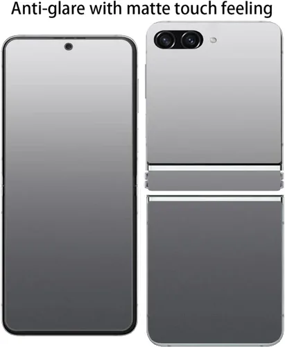 Vista 2 de [3 juegos de 12 piezas de protectores de pantalla mate para Z Flip 5, película de TPU suave ultrafina y antirreflejo para Samsung Galaxy Z Flip 5