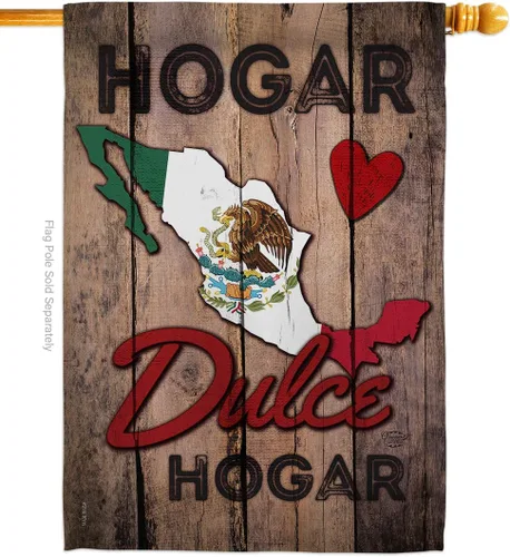 Vista 12 de Country Mexico Hogar Dulce Garden House - Juego de banderas de nacionalidad regional, nacionalidad internacional, mundo particular, área pequeña