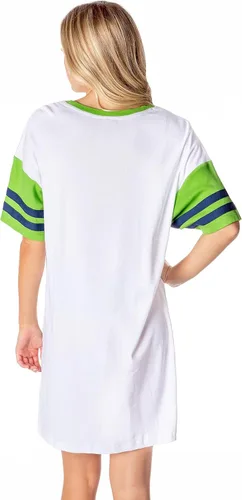Vista 2 de INTIMO Nickelodeon Teenage Mutant Ninja Turtles - Camiseta de pijama para mujer desde 1984, Blanco