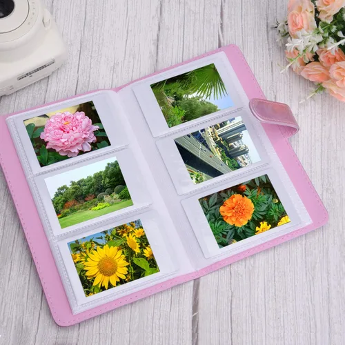 Vista 6 de Sunmns Álbum de fotos de piel sintética compatible con Fujifilm Instax Mini 12 11 9 8 90 8+ 26 7s película de cámara instantánea, Polaroid Snap Zip