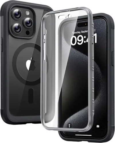 Vista 119 de Carcasa Diaclara diseñada para iPhone 12/12 Pro, carcasa completa resistente con protector de pantalla táctil y antiarañazos integrado, carcasa