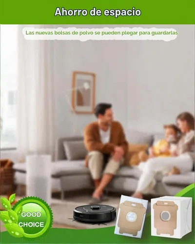 Vista 7 de Paquete de 16 bolsas de vacío para aspiradora iRobot Roomba 105X, 415X, 505X, 705X