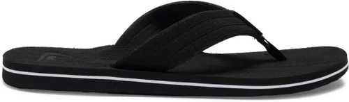 Vista 2 de Quiksilver Molokai Layback - Sandalias con textura para hombre Negro blanco