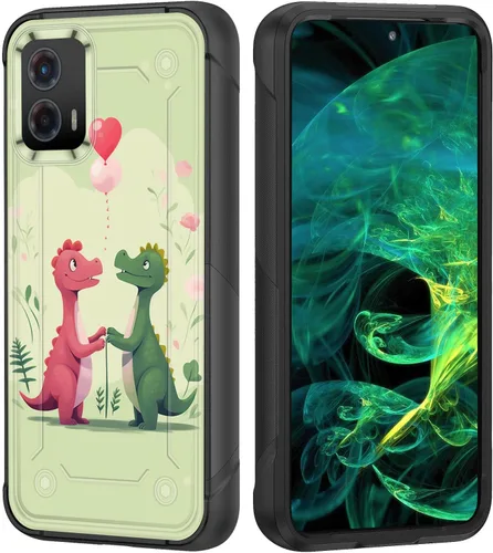 Vista 42 de Funda para Moto G Stylus 5G 2023, resistente de doble capa de policarbonato duro y silicona suave, resistente a prueba de golpes, funda protectora