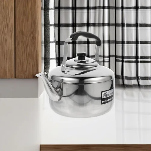 Vista 5 de Cabilock Hervidor de sonido de acero inoxidable de gran capacidad para cocina de inducción con base de calor uniforme y cómodo mango antiquemaduras