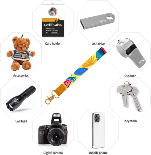 Vista 5 de Cordón para teléfono celular, correa cruzada para teléfono, correa de muñeca, cordones para llaves, correas de hombro ajustables universales