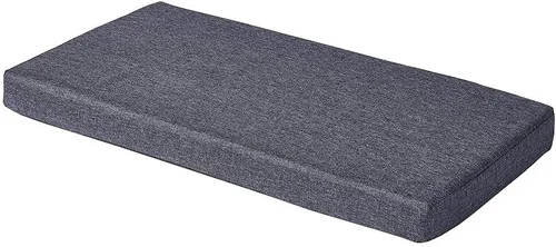 Vista 15 de SAMTY - Cojines de espuma viscoelástica para banco y silla, con respaldo de goma antideslizante, para interiores, para columpio/sofá, 32 x 12