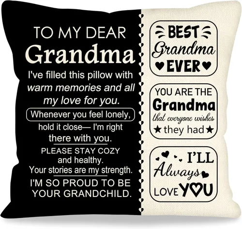 Vista 7 de Fundas de almohada decorativas de 18 x 18 pulgadas con ideas de regalos para familiares y amigos, regalos después de una cirugía, regalo