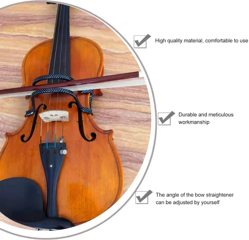 Vista 5 de HEALLILY Arco de violín enderezar guía de herramientas corrector colimador de arco de violín principiante violín formación accesorio de enseñanza