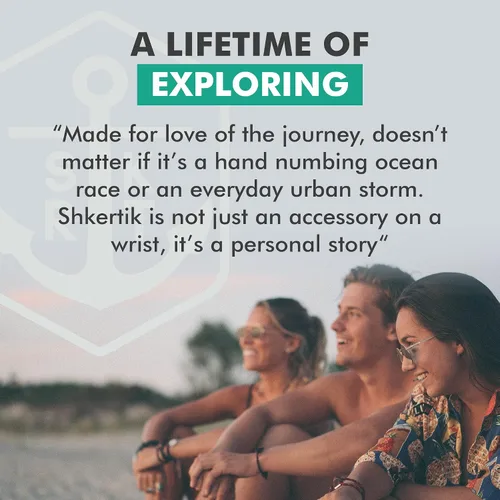 Vista 6 de Shkertik - Pulsera náutica ajustable para buscadores de aventura, pulsera de cuerda hecha a mano para hombres y mujeres, pulsera de cuerda náutica a