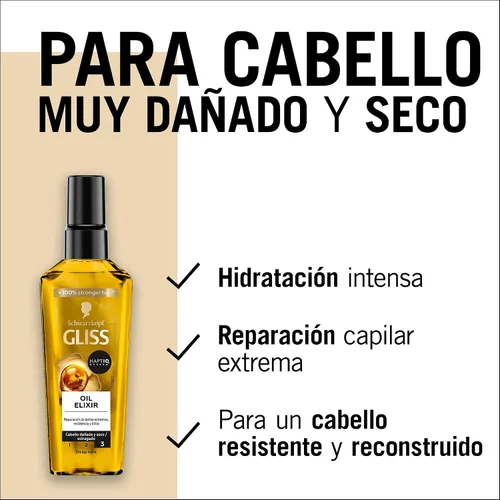 Vista 5 de Schwarzkopf TRATAMIENTO REPARACIÓN GLISS-75ML BRILLANTE