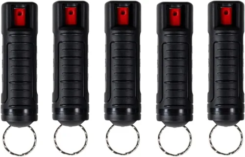 Vista 8 de Police Magnum Llavero de spray de pimienta a granel de autodefensa - Táctico máxima fuerza, clip para cinturón de seguridad para mujeres y hombres