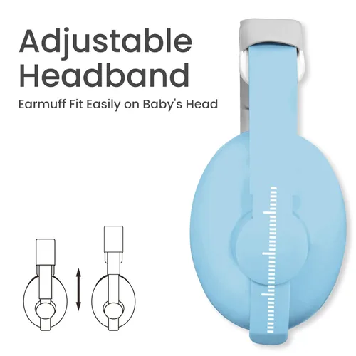 Vista 18 de Auriculares de bebé para protección contra el ruido, color blanco