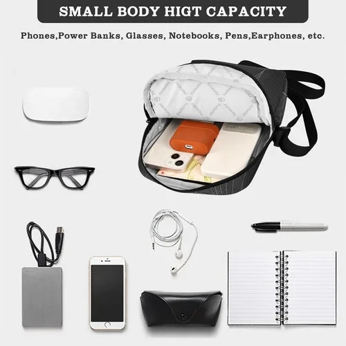 Vista 5 de Daisies Messenger Bag for Women Men Side Bag for Travel Workout