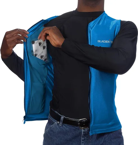 Vista 3 de Glacier Tek Chaleco Flex Cool con paquetes de enfriamiento no tóxicos
