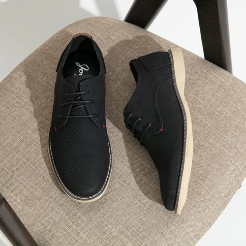 Vista 6 de Jousen Zapatos de vestir casuales para hombre, zapatos de vestir clásicos de negocios retro para hombres