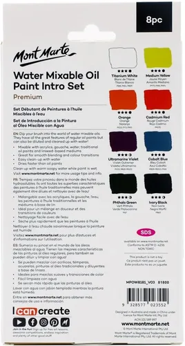 Vista 6 de Pinturas de acuarela Mont Marte, 12 unidades de 12 ml