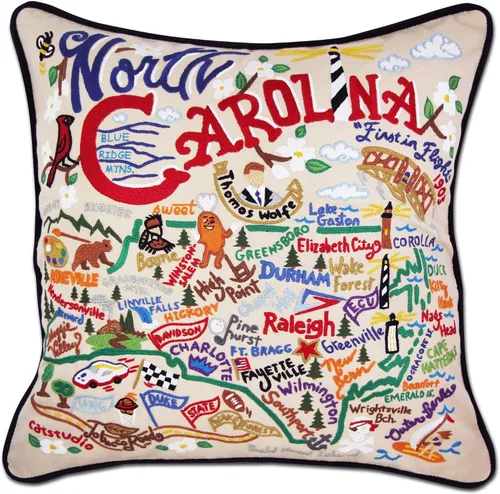 Vista 112 de Catstudio Portland (Oregon) - Almohada decorativa bordada
