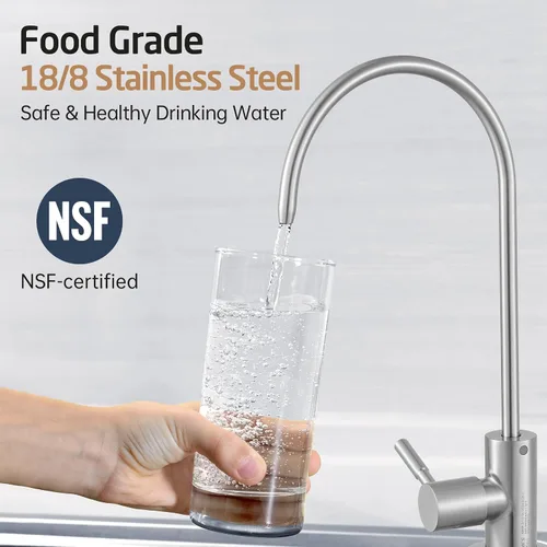 Vista 3 de KES Z504CLFF18-BS - Grifo de ósmosis inversa con filtro de agua potable, para fregadero de cocina, grifos de ósmosis inversa para sistemas